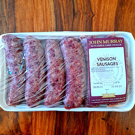 Venison Pork Cranberry Sausages