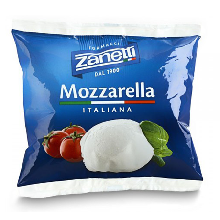 Mozzarella Cow Vaccina Bag Zanetti (125g)