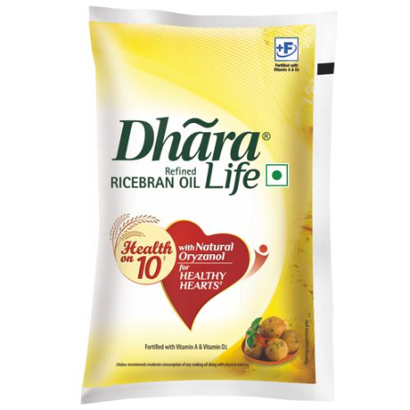 Dhara Ricebran Refined Oil