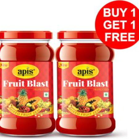 Apis Fruit Blast Mixed Fruit Jam Jar Buy 1 Get 1 Free 