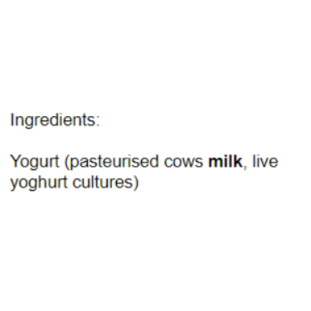 Natural Yoghurt