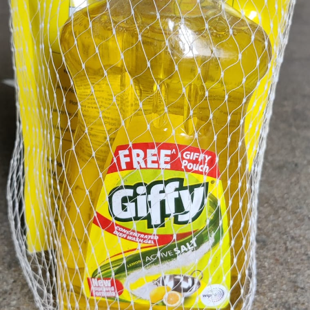 Giffy Dish Wash Gel - Lemon & Active Salt