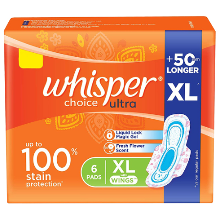 Whisper Choice Ultra XL Wings Pads 6 