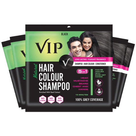 VIP Hair Colour Shampoo Black