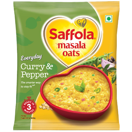 Saffola Masala Oats Curry and Pepper