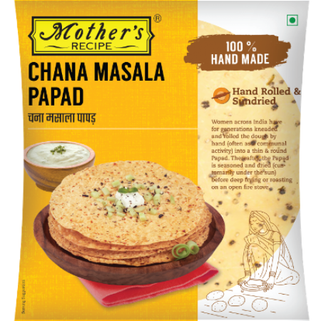 Mother's Recipe Chana Masala Papad