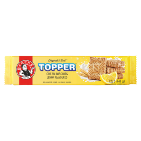 Topper Lemon Cream Biscuits - Bakers (125g) 