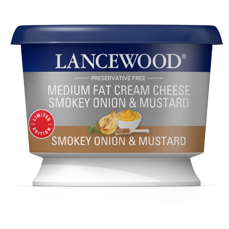 Lancewood Onion & Mustard Cream Cheese 175g