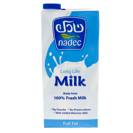 Milk Full Fat UHT - Nadec (1L)