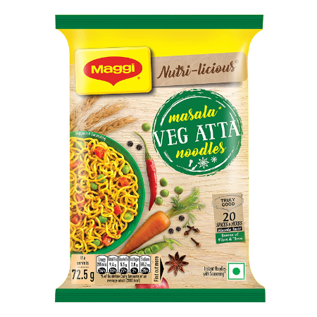 Maggi Masala Veg Atta Nodles | Pack Of 2