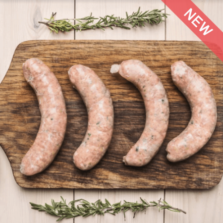 Bacon & Cheese Pork Sausages 375g