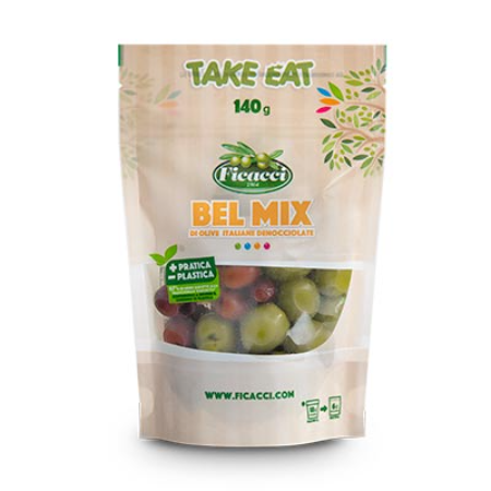 Olives Bella Italia Pitted Mix - Ficacci (140g)