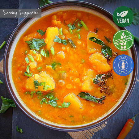 Vegan Pumpkin and Orange Dal Stew (220g) 