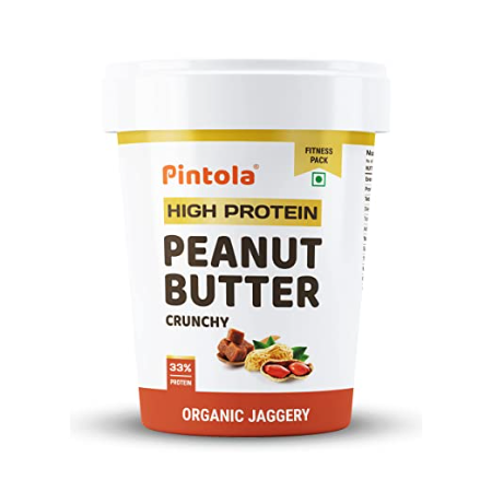 Pintolla protein Peanut butter Crunchy  organic jaggery 