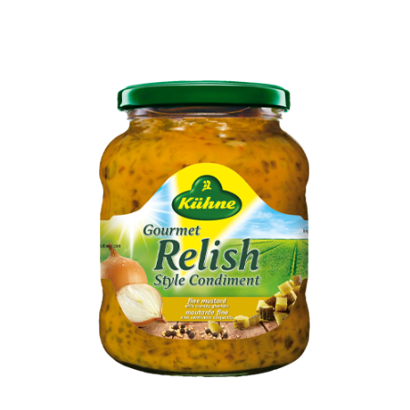 Kühne Gherkins Mustard Relish 370g 