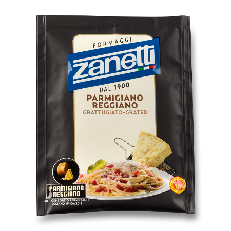 Zanetti Grated Parmigiano Reggiano DOP 40g