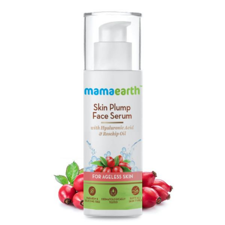 Mama Earth Skin Plump Face Serum with Hyaluromic Acid & Rosechip Oil