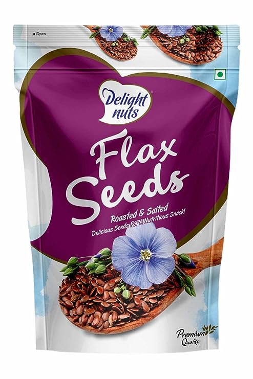 Delight Nuts Flax  Seeds Roasted & Salted