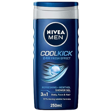 Nivea Men Cool Kick Shower Gel 3 in 1