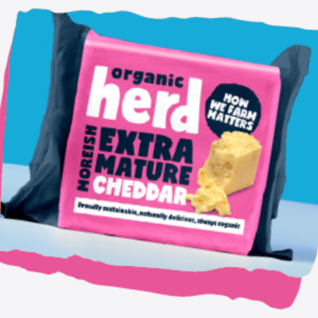 Organic Herd Extra Mature Cheddar 12 x 200g RRP £3.99