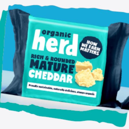 Organic Herd Mature Cheddar 12 x 200g RRP £3.75