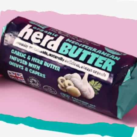 Organic Herd Garlic & Herb Butter 10 x 80g RRP £3.99 SPECIAL ORDER