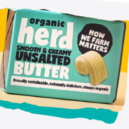 Organic Herd Unsalted Butter 10 x 250g RRP £3.99 