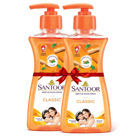 Santoor Hand Wash Classic  B1G1