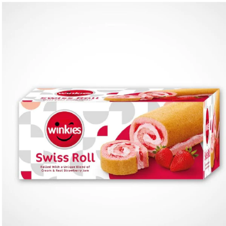 Winkies Strawberry Swiss Roll