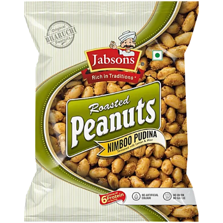 Jabsons Roasted Peanuts Nimboo Pudina