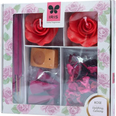 Iris Fragrance Rose Uplifting Calming Gift Set