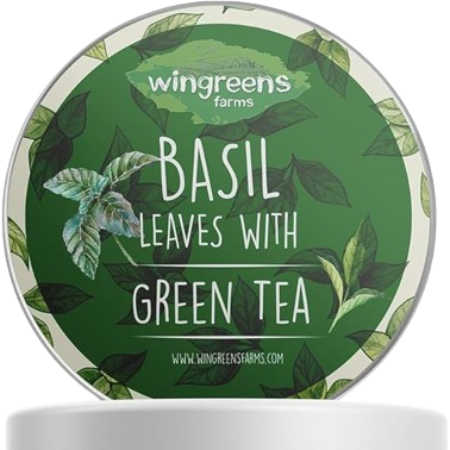 Wingreens Basil Leaves With Green Tea