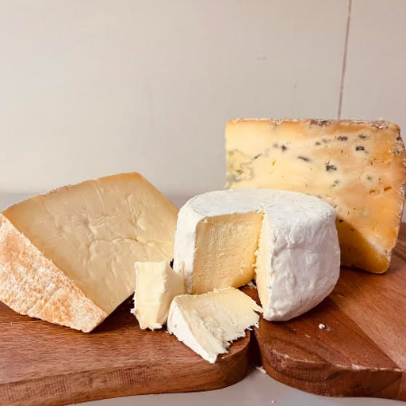 Trio of Cheeses - 1 x Avebury, 1 x Brinkworth Blue & 1 x Wiltshire Loaf