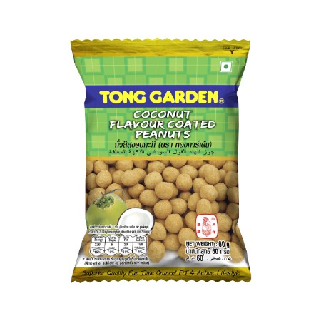 Tong garden coconut flavour coated peanuts