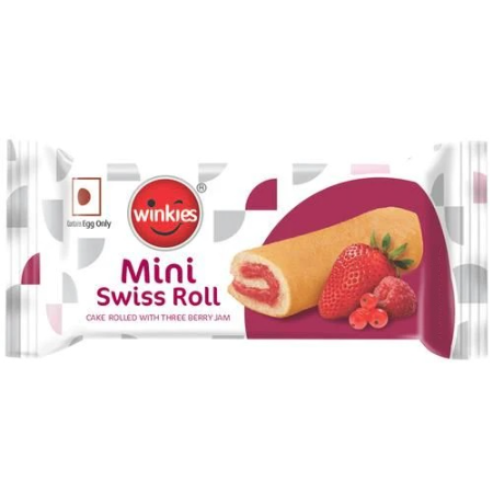 Winkies  Swiss Roll  Cake Rolled With Three Berry Jam