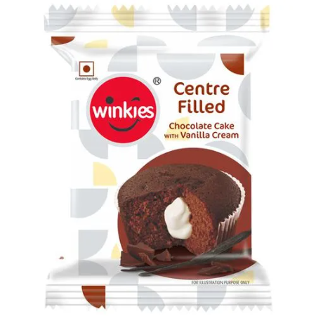 Winkies Centre Filled Cake - Chocolate with Vanilla Cream