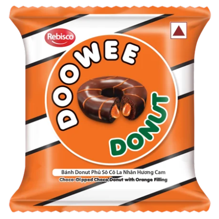 Rebisco Doowee Donut Chocolate Cake with Orange Jam 