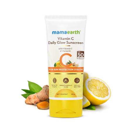 Mamaearth vitamin c daily glow sunscreen