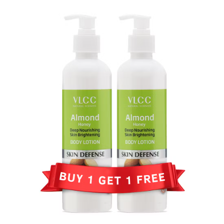 VLCC Almound Honey Deep Nourishing Skin Brightening Body Lotion-Buy One Get One