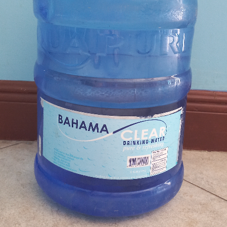 DEL H 5 gal water refill handled delivery