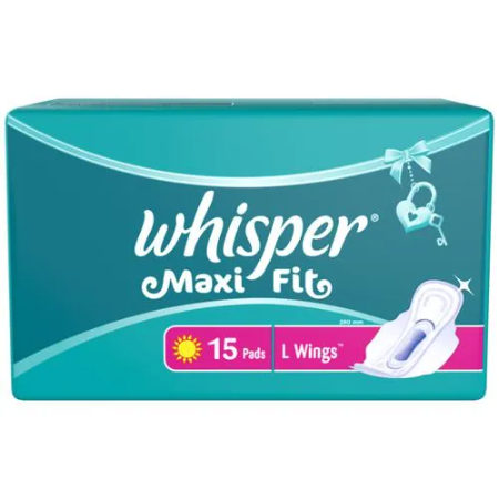 Whisper Sanitary Pads - Maxi Fit 15 Pads