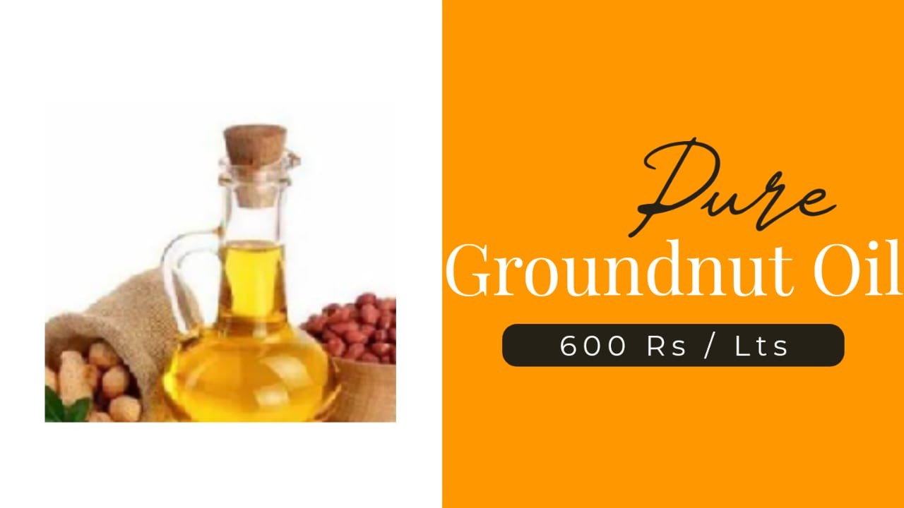 Pure Groundnut Oil Kachhi Ghani 