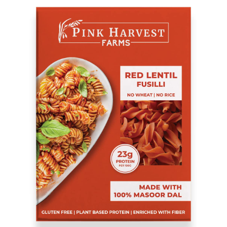 Pink Harvest - Red Lentil Penne