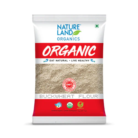 Nature Land Organics Buckwheat Flour (Kuttu Atta)