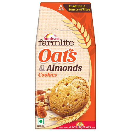 Sunfeast Farmlite Oats & Almounds Cookies  