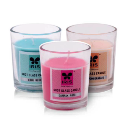 IRIS Shot Glass Candle - 1 Pcs