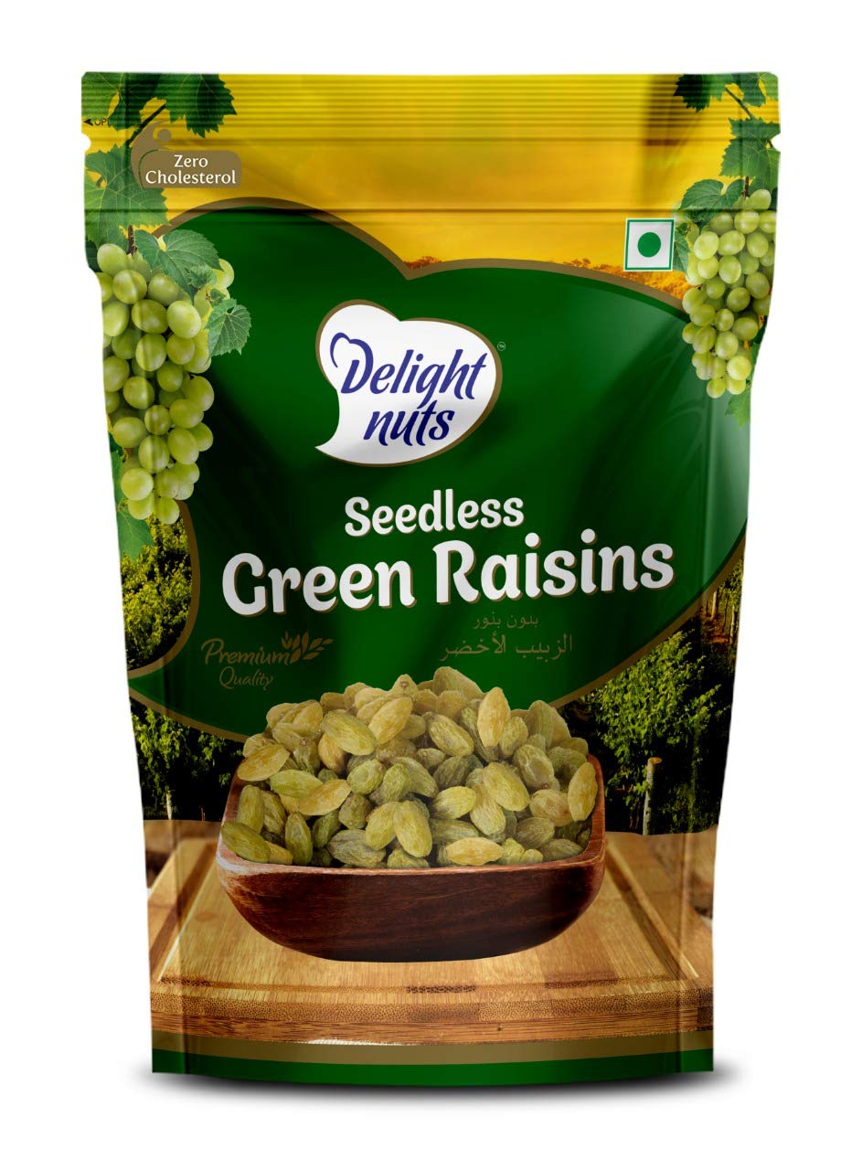 Delight Nuts Seedless Green Raisins 