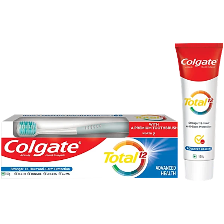 Colgate Total 12 With A Premium Toothbrush 