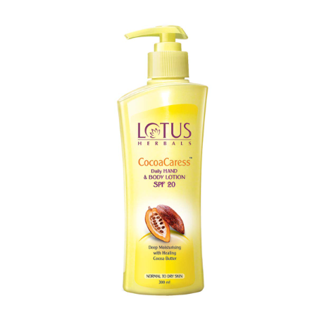 Lotus Herbals Cocoa Caress Daily Hand and Body Lotion SPF 20