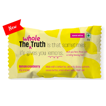 The Whole Truth - Protein Bars - Lemon Cranberry 